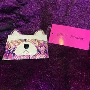 Betsey Johnson Kitsch card case